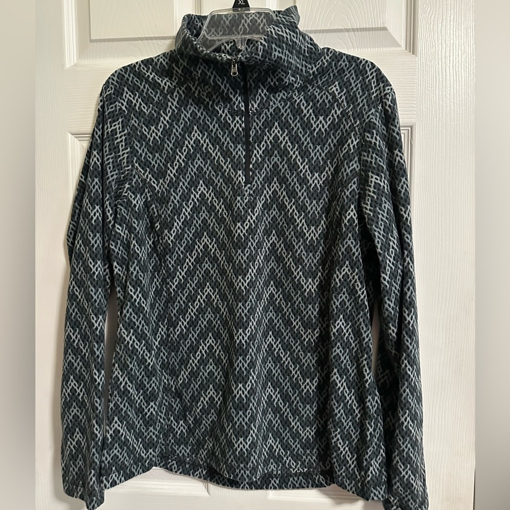 Columbia Charcoal and Light Gray Chevron Hoodie